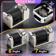 MESIN Numberator Manual Number Stamp Machine 6 Digit & 7 Digit Letterpress