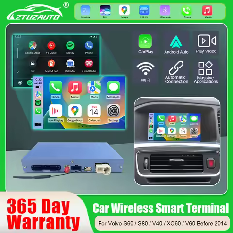 Wireless CarPlay For Volvo S60 S80 V40 XC60 V60 Before 2014 ,With Android Auto Mirror Link IOS Airpl