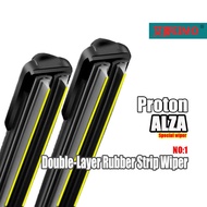 Perodua ALZA Dedicated Wiper PERODUA ALZA (2009-2022) Double Rubber Strip Wiper Cartilage Wiper Fron