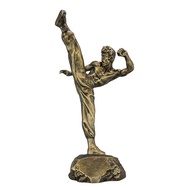 Resin Bruce Lee Action Figure Ornament Model Copper Classic Bruce Lee Statue Decorative Gift Modern 