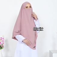 NEW FRENCH KHIMAR YOORA I DAILY FRENCH KHIMAR CADAR TALI/KHIMAR CRINCLE AIRFLOW SYARI Khimar Umrah K