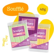 Polymer Clay | SCULPEY Soufflé 48g | Oven Baked | Magic Clay