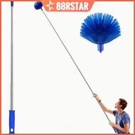 Cobweb Duster with Extension Pole Ceiling Spider Web Remover Washable Telescopic Broom for HighPlace