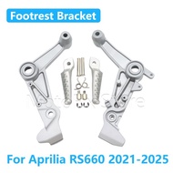 Motorcycle Accessories Front Footrest Foot Pegs Brackets Set For Aprilia RS660 RS 660 2021 2022 2023
