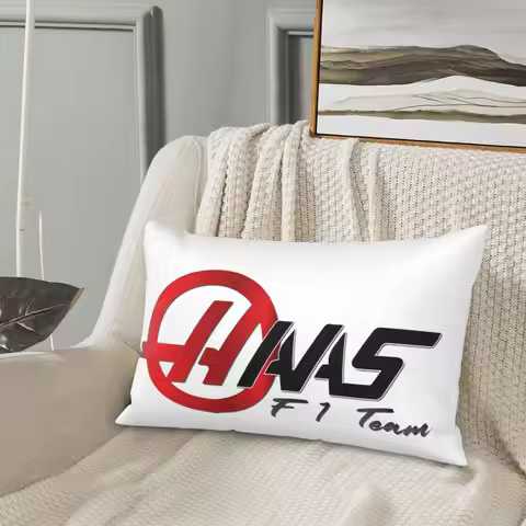 Haas F1 Team Logo Rectangle Pillowcase Cushion Cover Decor Bedroom Bed Home Comfort Throw Pillow