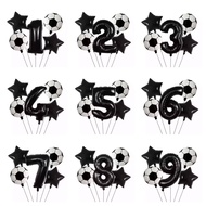 80cm Star and Number SOCCER Balloon Package, 5 pcs