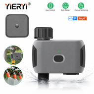 YIERYI Solar WiFi Water Timer 1/2 Zone Smart Irrigation Controller APP Garden Sprinkler Automatic US