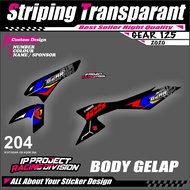 GEAR 125 2020 YAMAHA GEAR 125 2020 MOTORCYCLE STRIPING STICKER - SIMPLE GRAPHIC LIST VARIATION COLOR