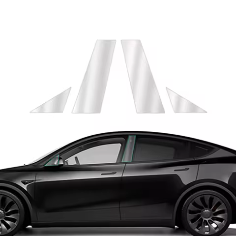 For Tesla Model 3/Y 2017-2025 A-Pillar B-Pillar Protective Film TPU Scratch-Resistant Film Car Cloth