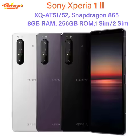 Sony Xperia X1 ii 5G XQ-AT51/AT52 256GB 6.5" Octa Core Snapdragon 865 Triple 12MP 8G&12GB RAM Origin