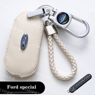 XINFAN Ford Key Cover Ford Keychain EcoSport Territory Everest Expedition Explorer Ranger Ranger Raptor F150 Mustang Gen Ranger Metal leather key cover car accessories