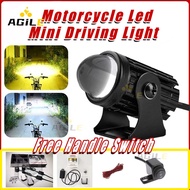 Waterproof Mini Driving Light Flash Highlight with Switch tdd road raptor Motorcycle Accessories