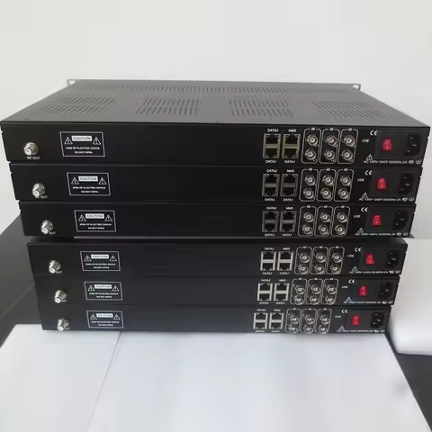 OTV-IPM IP to 16 DVB-C Half Frequency or 32 QAM RF Modulator Full Frequency For CATV IPTV Digital He