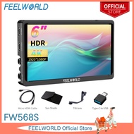 FEELWORLD FW568S 6 Inch SDI HDMI Camera Field Monitor with Waveform LUTS Full HD 1920x1080 IPS Tilt 