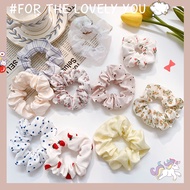 【ZEVER】Bộ 10 Dây Buộc Tóc Đuôi Ngựa Họa Tiết Hoa Hàn Quốc Xinh Xắn Dành Cho Nữ