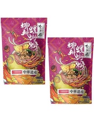 李子柒 - 【2包】爆椒酸筍柳州螺螄粉 400g | 螺師粉 | 螺獅粉 | 新舊包裝隨意發