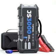 JS3000 12V 3000A Battery Booster Jump Starter Pack for Up to 9L Gas/ 7L Diesel Engines, Portable Car