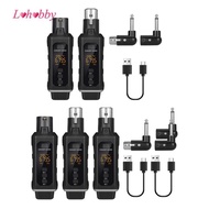 Lohobby Transmitter Receiver for Dynamic Microphone 48V XLR Transmitter and Receiver for Guitar Cord