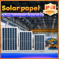 100W/90W/80W/70W/60W/50W/30W Solar Panel Suitable For Solar Spotlight Solar Lamp Solar Cable 5M Exte