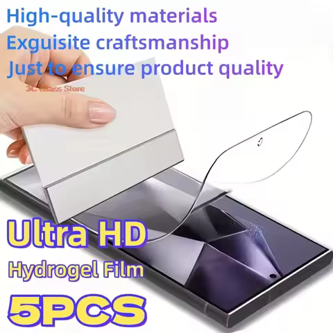 5pcs HD Screen Protectors For Samsung S26 Ultra S25 Ultra S26 S22 Ultra S26 Plus S21Plus S24 FE A57 