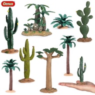 Simulation Landscape Plant Model Set with Cactus, Baobab, Apple Tree for Sand Table Scene Toy