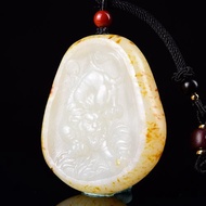 秒殺價 天然新疆和田玉籽料老虎下山虎吊墜