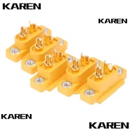 KAREN1 5pcs XT60E Connector, Yellow AMASS XT60E Male Plug,  RC Drone Accessories Plastic FPV Racing 