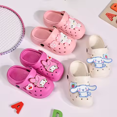 Sanrio Child Slippers Hello Kitty Cinnamoroll Melody Slippers Gilr Indoor Slippers Comzy Anti-Slip H