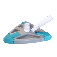 Vacuum Cleaner Head Triangular Pool Head with Side Brush Suction Head Brush Cleaner Swimming Pool Cl