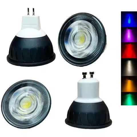 Bright Dimmable GU10 MR16 10W LED Light Bulb Black Spot Lamp Replaced Halogen 110V 220V 240V DC 12V 