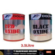 Dolphin Brand Anti Rust Red Black Oxide / Cat Pengegah Karat Undercoat Besi 3.5L - 3.5 Liter