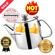 Stainless Steel Tea Pot Water Kettle Pitcher Coffee Pot Handle (20oz/32oz/48oz/70oz)