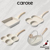CAROTE Non Stick Frying Pan with Lid IH Gas Compatible 【Japan Fast Shipping】