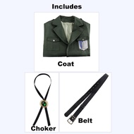 Anime Attack on Titan 4 Season Mikasa Ackerman Survey Corps Uniform Set Cosplay Costume