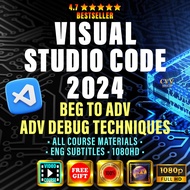 Programming Course - Mastering Visual Studio Code 2024 For PC Windows - Learn Advanced Debugging Tec