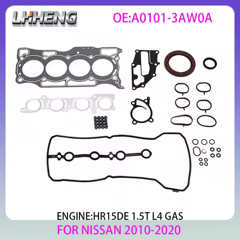 ENGINE gasket set For NISSAN KICKS MARCH Hatchback SUNNY Saloon P15 K13 N17 1.5L 1.5 L T L4 GAS 2010