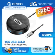 [CLEARANCE] ORICO 4-IN-1 USB HUB 5GBPS (0.3M,1.8M) Type-C Cable - SD/TF Card Reader & 3-Port USB 3.0