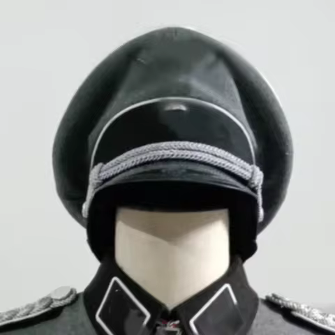 WW2 German Elite Officer's Cap Tweed Large Brim Hat High Quality Embroidery included Military Hat