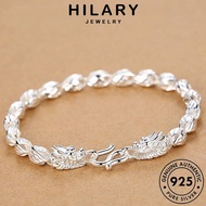 HILARY JEWELRY Korean Rantai Perak Tangan Man For Accessories Gelang Men Original Bracelet Lelaki Domineering 925 Silver Bangle Faucet Sterling 純銀手鐲手鏈 B12