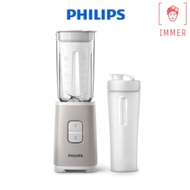 Philips NEW HR2602/10 Daily Collection Mini Blender with Tumbler Mixer Juicer silk beige CompactDesi