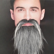 Janggut palsu misai palsu Fake Beard Beard Beard Halloween Male Simulation Beard Makeup Props Prom Party Supplies