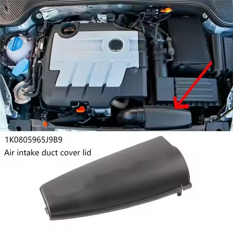 Car Air Intake Duct Cover Lid 1K0805965J9B9 For Golf MK5 MK6 For Passat TT For Seat Altea For Skoda 