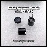 1mH Radial mini Inductor 1 milli Hendri 0.001H 1000uH/ Code: 102 Black coil power Inductor/