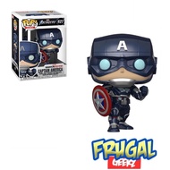 Funko Pop! Games Marvel Avengers Gamerverse Captain America Bobble Head Vinyl Figure 627