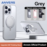 Anvers Magsafe Magnetic Invisible Stand Case for iPhone 17/16/15/14/13/12 Pro Max - Shockproof Matte