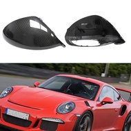 For Porsche 991 Sport 991.2 GT2 GT3 Rear View Mirror Cover Cap Real Dry Carbon Fiber Exterior Side R