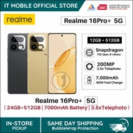 realme 16 Pro+ 5G Smartphone 12GB + 512GB ROM 200MP Full Focal Camera+3.5x Telephoto Portrait