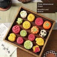 月餅模具 mooncake mould 2025 acuan kuih bulan baru telinga gandum daun maple kek kacang hijau Cina Guoch