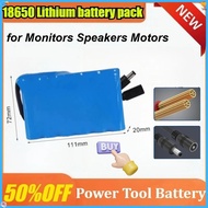 24V 2600mAh High-Capacity Lithium Battery Pack 6-Series 25.2V 18650 Type for Monitors, Speakers, Mot