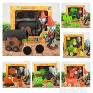 ready stock Plants vs Zombie 2 pcs soft plants set 1 plant 1 Zombie 2 balls